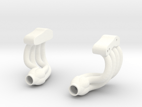 SDE RR10 Bomber Headers  in White Processed Versatile Plastic