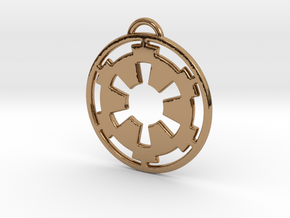 Imperial keychain in Polished Brass