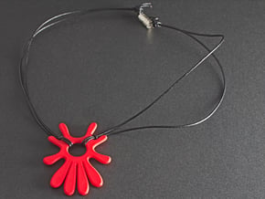Summer 's here (pendant) in Red Processed Versatile Plastic
