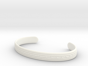 Bracelet Marocain 160 in White Processed Versatile Plastic