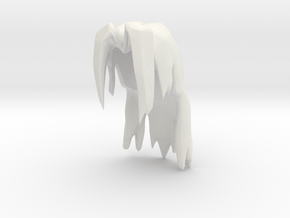 Custom Sephiroth Inspired Hair for Lego in White Natural Versatile Plastic