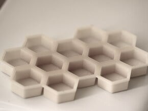 Beehive ice tray in White Natural Versatile Plastic