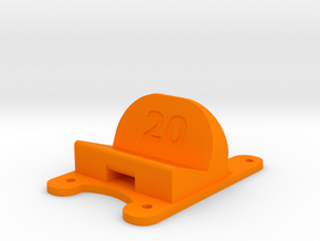 ZMR250 - 20° Action Cam Mount in Orange Processed Versatile Plastic