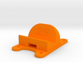 ZMR250 - 25° Action Cam Mount in Orange Processed Versatile Plastic