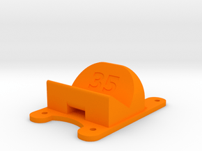ZMR250 - 35° Action Cam Mount in Orange Processed Versatile Plastic