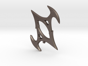 Symbol of Torment in Polished Bronzed Silver Steel