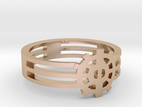 [The 100] Heda Forehead Piece Ring (US Size 5.5) in 14k Rose Gold Plated Brass
