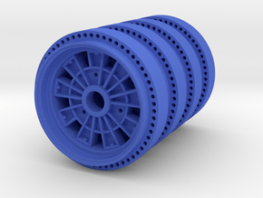 Delta Mics Rims 1:8 scale    4x  in Blue Processed Versatile Plastic