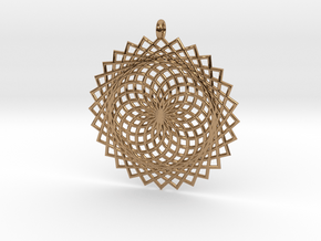 Flower of Life - Pendant 2 in Polished Brass