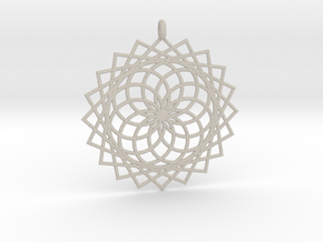 Flower of Life - Pendant 4 in Natural Sandstone