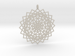 Flower of Life - Pendant 5 in Natural Sandstone