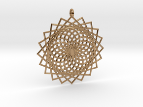 Flower of Life - Pendant 6 in Polished Brass