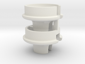 0042 - TLR22 3.0 Low-Offset Spring Cup Set in White Natural Versatile Plastic