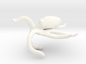 Motivational Octopus Handpet in White Processed Versatile Plastic