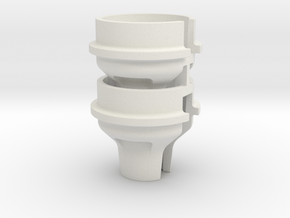 0041 - TLR22-4 High-Offset Spring Cup Set in White Natural Versatile Plastic
