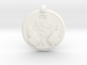 Amulet of Peryite in White Processed Versatile Plastic