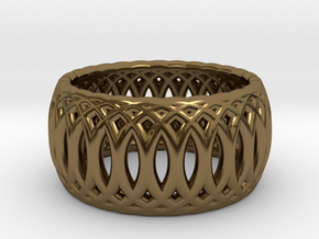 Ring of Rings - 17.5mm Diam in Polished Bronze