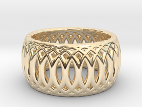 Ring of Rings - 18mm Diam in 14k Gold Plated Brass