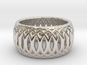 Ring of Rings - 18mm Diam in Rhodium Plated Brass