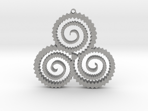 TriSwirl Pendant in Aluminum