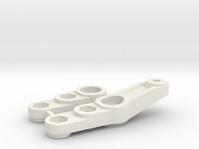 0011 - Top Force J1+8, Steering Arms in White Natural Versatile Plastic
