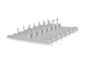 Digital-7 x LCI(L) Square Bridge & side ramps, 1/7 in 7 x LCI(L) Square Bridge & side ramps, 1/700 Scale