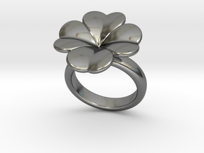 Lucky Ring 14 - Italian Size 14 in Fine Detail Polished Silver