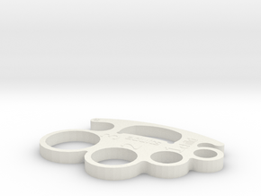 Spaghetti Brass Knuckles in White Natural Versatile Plastic