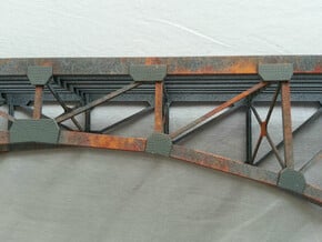 Nscalelaser.com Bridge Plates With Rivets in Tan Fine Detail Plastic