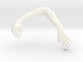 Beast Dancer Arm Left in White Processed Versatile Plastic