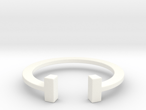 Tiff T wire Ring Size 6 in White Processed Versatile Plastic