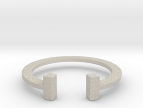 Tiff T wire Ring Size 6 in Natural Sandstone