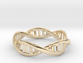 DNA Bracelet (Medium) in 14k Gold Plated Brass