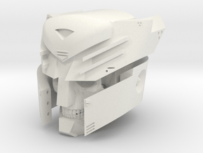 "Undead Autobot" custom 1:6th scale head in White Natural Versatile Plastic