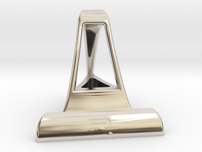 IPad Stand in Rhodium Plated Brass