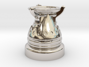35mm Egyptian Cauldron  in Rhodium Plated Brass