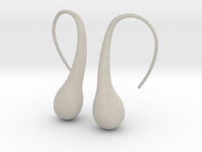 Bubble earring in Natural Sandstone