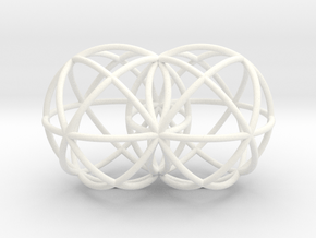 Genesis Spheres 2" x 3" in White Processed Versatile Plastic