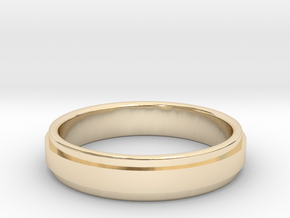 Ø0.666 inch/Ø16.92 mm Ring Model A in 14K Yellow Gold