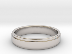 Ø0.666 inch/Ø16.92 mm Ring Model A in Platinum