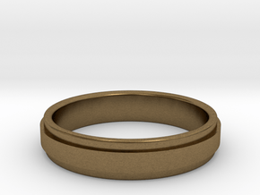 Ø0.666 inch/Ø16.92 mm Ring Model A in Natural Bronze