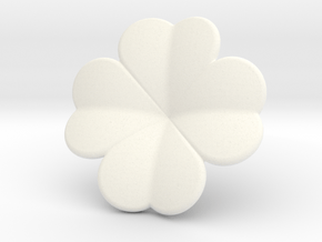 Lucky Pendant in White Processed Versatile Plastic