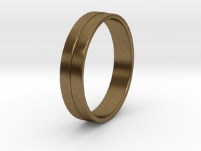 Ø0.674 inch/Ø17.13 mm Ring in Natural Bronze