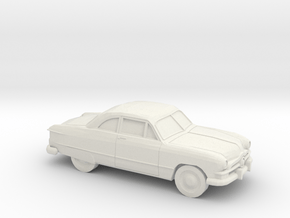 1/87 1950 Ford Fordor Coupe in White Natural Versatile Plastic