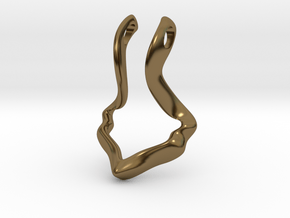 Ring Holder Pendant: Gazelle in Polished Bronze: Small