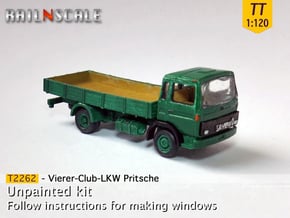 Vierer-Club-LKW Pritsche (TT 1:120) in Smooth Fine Detail Plastic