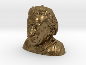 Einstein Bust in Natural Bronze