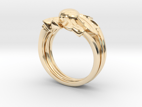 Flower of Love in 14k Gold Plated Brass