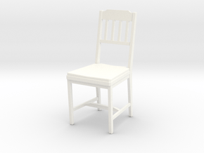 Chair 04. 1:24 Scale in White Processed Versatile Plastic