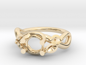 Spring Bud Ring in 14k Gold Plated Brass